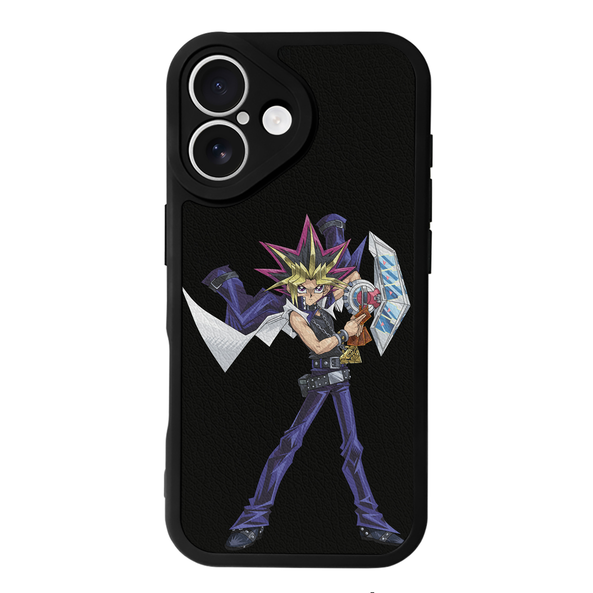 遊☆戯☆王 Yu-Gi-Oh! 【iPhone 16シリーズ対応】シリコンスマホケース（レザー調） 材質：シリコン